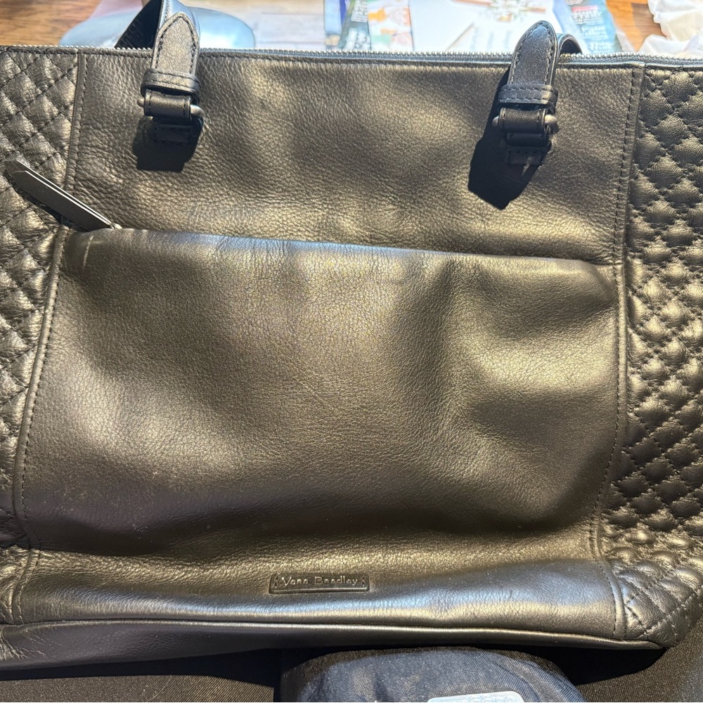 Vera Bradley Black Quilted Tote